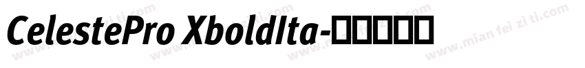 CelestePro XboldIta字体转换